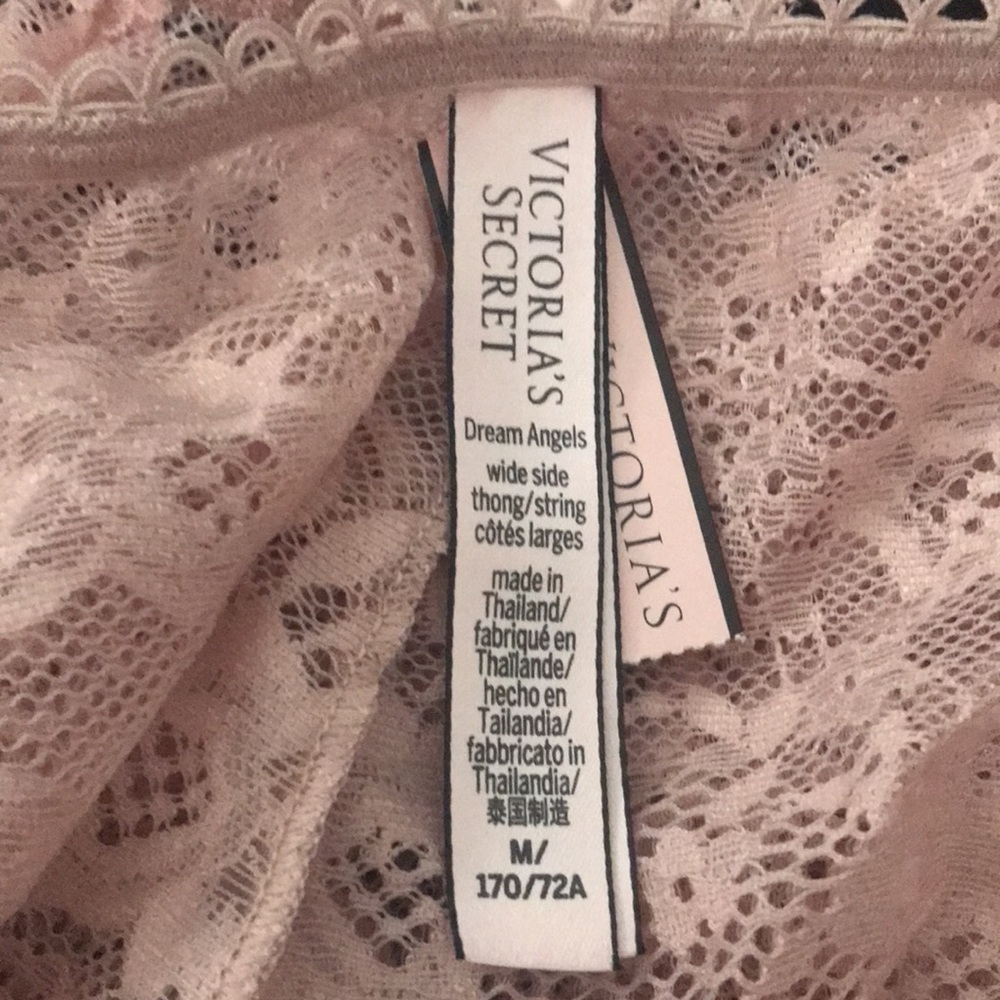 $5 in bundles New Victoria Secret Dream Angels Floral Lace Hipster Thong Panty - Picture 3 of 6